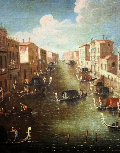 Louis XV - Venise, défilé de gondoles sur le canal - Gabriele Bella (Venise 1730-1799)